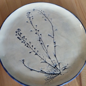 Tányér, növény nyomatos Időszakos!