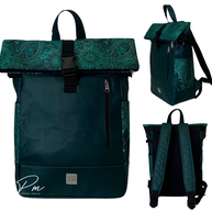 Palackzöld  Roll up laptop hátizsák/hátizsák