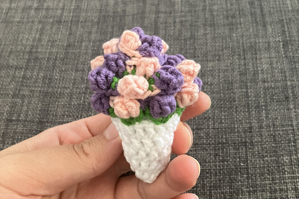 Pohár alátét = virágcsokor