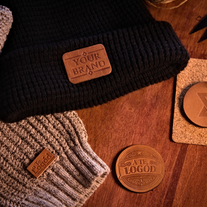 Egyedi Logós Bőr Címkék