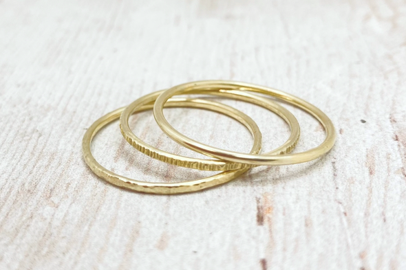 Sárga arany gyűrű  (14K)