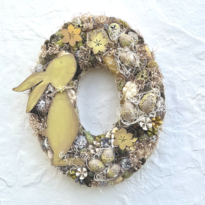 Húsvéti kopogtató, ajtódísz - Nyuszkó 2