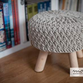 Petrolla horgolt ülőke