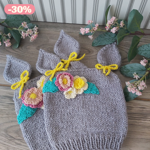 Tavaszi nyuszifüles sapka