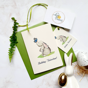 Húsvéti Képeslap, Húsvéti lap, Boldog Húsvétot, Húsvéti üdvözlőlap, Húsvéti Nyuszi, Nyúl, tojás, vicces, Boldog nyulat