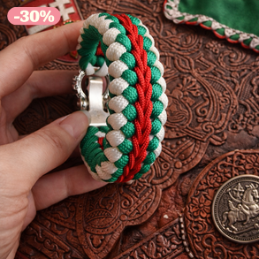 Magyar nemzeti színű karkötő 