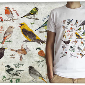 Énekes madarak - Jó minőségű klasszikus férfi póló 