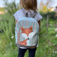 Egyedi hátizsák, kézzel festett képpel