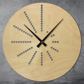 Pöttyös minimalista falióra, Nappaliba hangtalan óra édesanyának, 