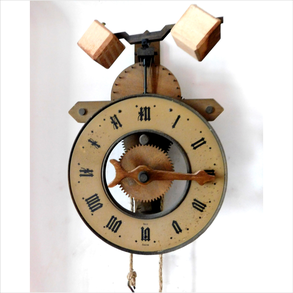 Fából faragott antik Svájci ős óra replika