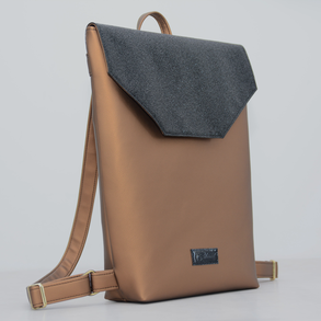 Bronz fekete elegáns hátizsák