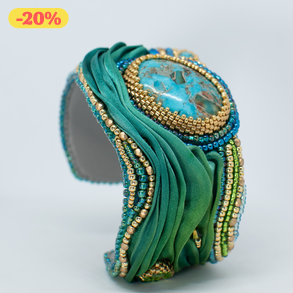 Shibori selyem karperec