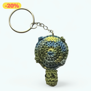 teknős kulcstartó zöld-türkiz