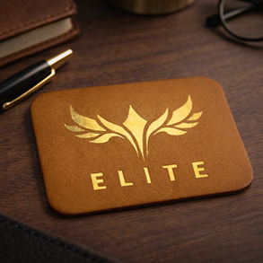 Egyedi Aranyozott Logós Bőr Címkék