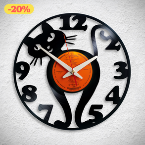 Cica macskás  - Bakelit falióra