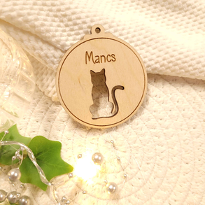 Karácsonyfadísz/cicás