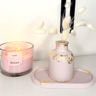 Púderrózsaszín dekor szett