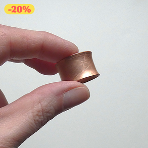 Homorú réz gyűrű