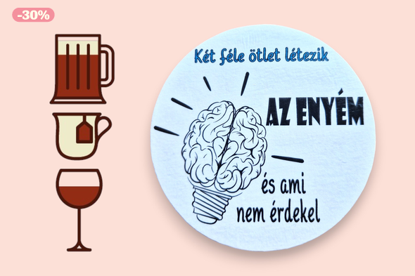 Vicces poháralátét ajándék