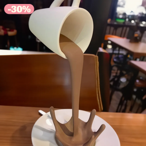 Vicces Lebegő Kávés Szobor