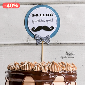 Térhatású tortabeszúró - Bajusz