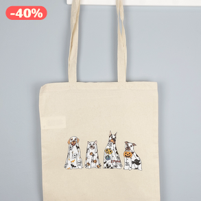 Vászontáska - szellemkutya csapat