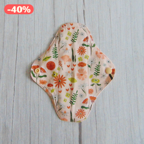 Lara mosható betét - vékony 20 cm / virágos kert lazacban 