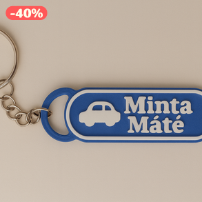 Ovis táska névtábla/kulcstartó saját jellel és névvel