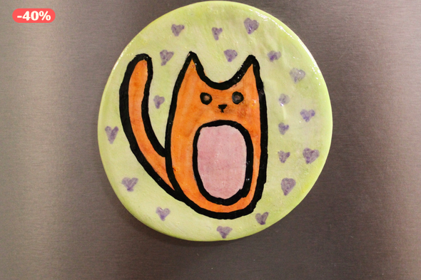 Cicás hűtőmágnes