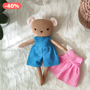 Textil maci (közepes)