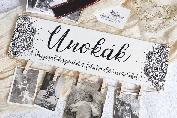 Unokák - Fényképtartó tábla