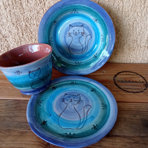 Cicás gyerek étkészlet, 3 darabos szett