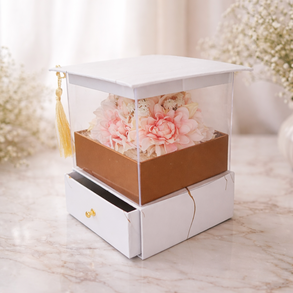 Pénz átadó kalap virágbox I.