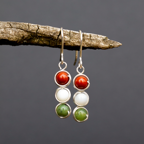 Ezüst magyar fülbevaló