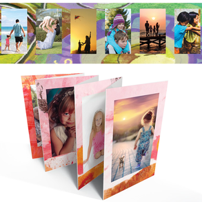 Fényképes köszönőajándék, leporello lapozó könyv, fotófüzet, emléklap retró ajándék kerek évforduló születésnap csillag