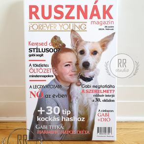 EGYEDI - FÉNYKÉPES Szülinapi ajándék, vászon kép, 30 éves, ötletes, vicces, címlap story, MAGAZIN- ÚJSÁG, 35x55cm
