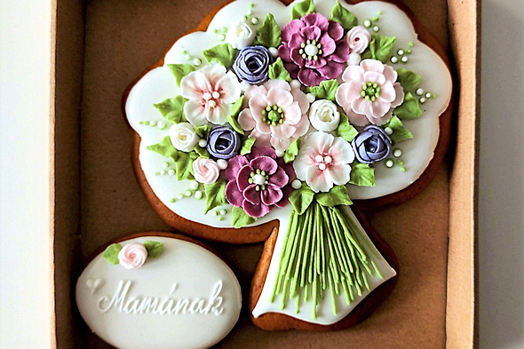 Mézeskalács virágcsokor