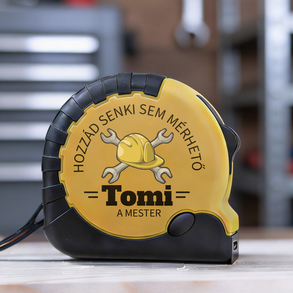 Névre szóló MÉRŐSZALAG férfiaknak - hozzád senki sem mérhető