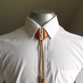 Bolo nyakkendő, rózsaszín virágos