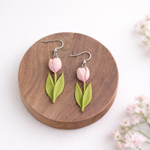 Tulipános fülbevaló