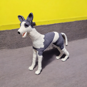 Agár kutya amigurumi horgolt Hasonmás kutya fotóról