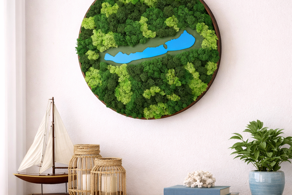 BALATON zuzmókép, falikép 45 cm 