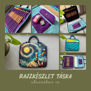 Rajzkészlet táska, utazáshoz is