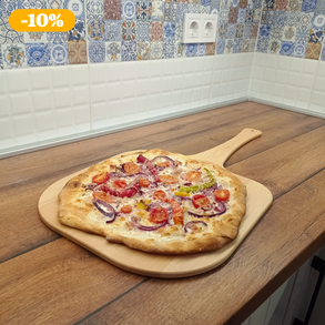 Pizza lapát, pizza alátét, sütőlapát, kemence lapát bükkfából vagy cseresznyefából
