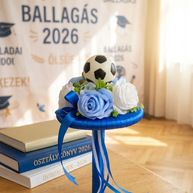 Focilabdás ballagási csokor