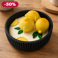 Citromos Szójagyertya Fekete Tálban ?