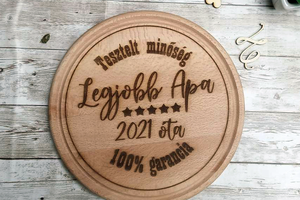 Apák napi vágódeszka és alátét