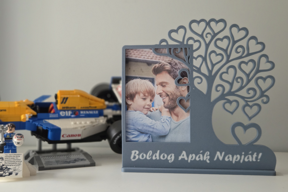 Egyedi Apák napi képkeret (9x13 cm-es fotóhoz)
