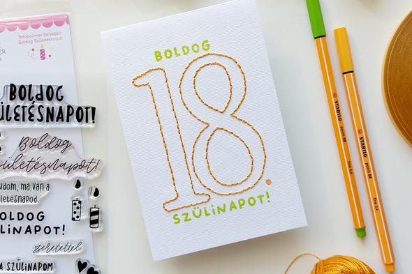 Boldog 18. szülinapot! üdvözlőlap