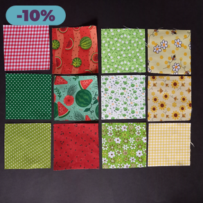 Mintás textil szövet darabok dekoráláshoz 